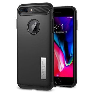 Чохол міцний Spigen Slim Armor чорний для iPhone 8 Plus / 7 Plus 897 фото