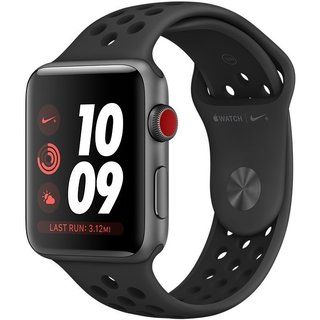 Apple Watch Series 3 Nike+ (GPS+LTE) 42mm Space Gray Aluminum Case with Anthracite/Black Nike Sport Band (MQLD2) 1589 фото