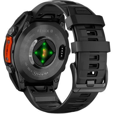 Смарт-часы Garmin Fenix 8 51mm AMOLED Slate Gray with Black Silicone Band (010-02905-00)