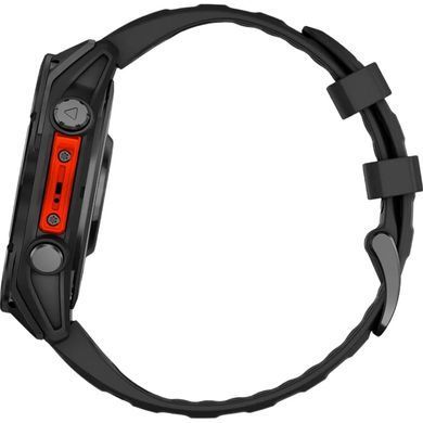 Смарт-часы Garmin Fenix 8 51mm AMOLED Slate Gray with Black Silicone Band (010-02905-00)