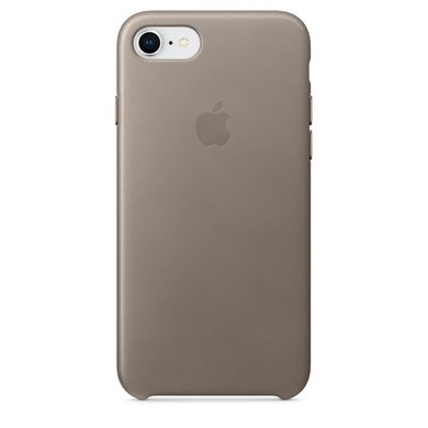 Чохол Apple Leather Case Taupe (MQH62) для iPhone 8/7 1424 фото