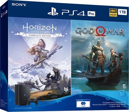 Ігрова приставка Sony PlayStation 4 Pro (PS4 Pro) 1TB + God of War + Horizon Zero Dawn. Complete Edition 3515 фото