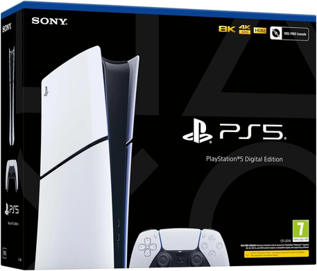 Стаціонарна ігрова приставка Sony PlayStation 5 Slim Digital Edition 1TB + DualSense Wireless Controller (1000042065) 5904 фото