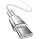 Кабель USB Type-C Baseus Cafule Metal Type-C to Type-C 2m White (CATJK-D02) 601 фото 4