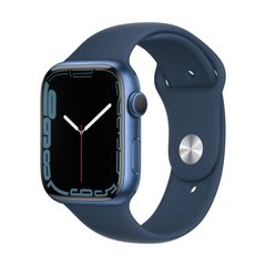 Apple Watch Series 7 GPS, 41mm Blue Aluminium Case With Blue Sport Band (MKN13)