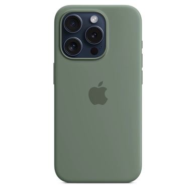 Чохол Apple iPhone 15 Pro Silicone Case with MagSafe - Cypress (MT1J3) 7813 фото