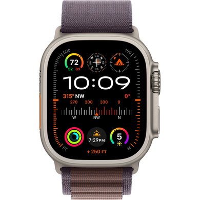 Apple Watch Ultra 2 GPS + Cellular 49mm Titanium Case with Indigo Alpine Loop - Small (MRER3) 4435 фото