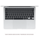 Apple MacBook Air 13" 2025 M4/10CPU/8GPU/16GB/256GB Silver (MW0W3)