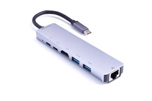 Хаб USB-C Zamax Aluminum Series 6 in 1 (ZM-C6) 9911 фото