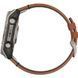 Смарт-годинник Garmin Fenix 8 51mm AMOLED Sapphire Carbon grey DLC w. Chestnut Leather Band (010-02905-40)