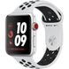 Apple Watch Series 3 Nike+ (GPS+LTE) 42mm Silver Aluminum Case with Pure Platinum/Black Nike Sport Band (MQLC2) 1591 фото 1