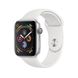 Apple Watch Series 4 (GPS) 44mm Silver Aluminum Case with White Sport Band (MU6A2) 2049 фото 1
