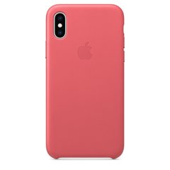 Чохол шкіряний для iPhone XS Apple case Рожевий (MTEU2)