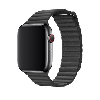 Ремешок Apple Leather Loop Black (MXAC2) для Apple Watch 42/44mm 3489 фото