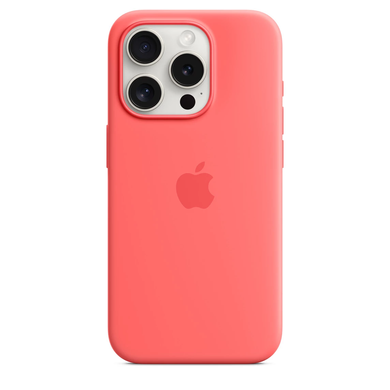 Чехол Apple iPhone 15 Pro Silicone Case with MagSafe - Guava (MT1G3) 7815 фото