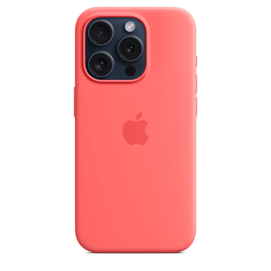 Чехол Apple iPhone 15 Pro Silicone Case with MagSafe - Guava (MT1G3) 7815 фото