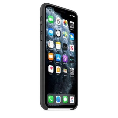 Чехол кожаный Apple Leather Case для iPhone 11 Pro Black (MWYE2) 3658 фото