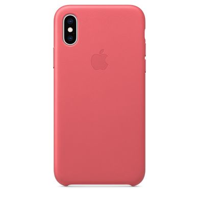 Чохол шкіряний для iPhone XS Apple case Рожевий (MTEU2)  2098 фото