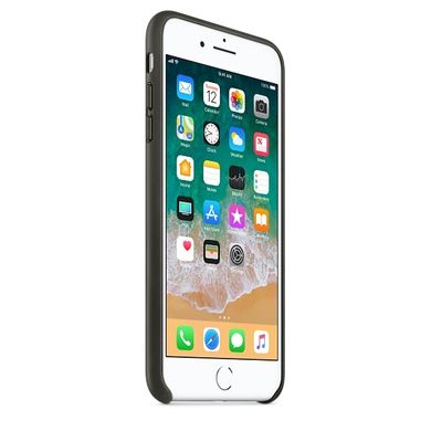Чехол Apple Leather Case Charcoal Gray (MQHP2) для iPhone 8 Plus / 7 Plus 1437 фото