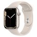 Apple Watch Series 7 GPS, 45mm Starlight Aluminium Case With Starlight Sport Band (MKN63) 4141 фото 1