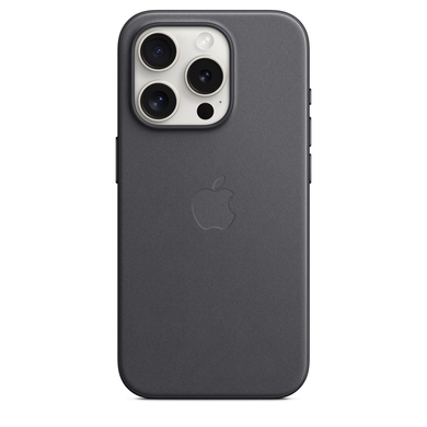Чехол Apple iPhone 15 Pro FineWoven Case with MagSafe - Black (MT4H3) 7816 фото