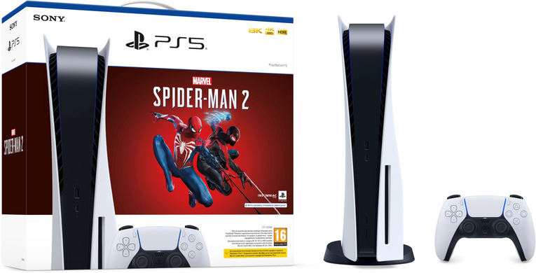 Ігрова консоль Sony PlayStation 5 825GB Marvel’s Spider-Man 2 Bundle (1000039695) 5908 фото