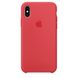 Оригинальный силиконовый чехол-накладка Apple для iPhone X (MRG12) Красная малина 1847 фото 1