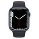 Apple Watch Series 7 GPS, 45mm Midnight Aluminium Case With Midnight Sport Band (MKN53)