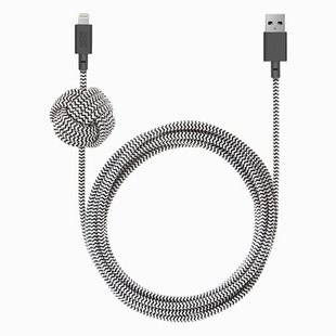 Кабель Native Union Night Cable USB-A to USB-C Zebra (3 m) 1540 фото