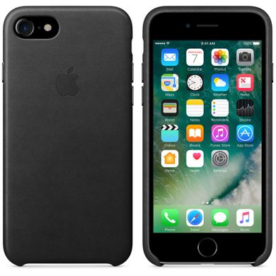 Чехол Apple Leather Case Black (MQH92) для iPhone 8/7 965 фото