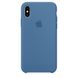 Силіконовий чохол Apple Джинсовий синій (MRG22) для iPhone X  1848 фото 1