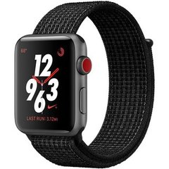 Apple Watch Series 3 Nike+ (GPS+LTE) 42mm Space Gray Aluminum Case with Black/Pure Platinum Nike Sport Loop (MQLF2)