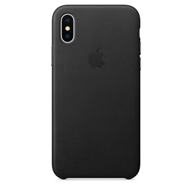 Кожаный чехол Apple для iPhone X черный (MQTD2) 1276 фото