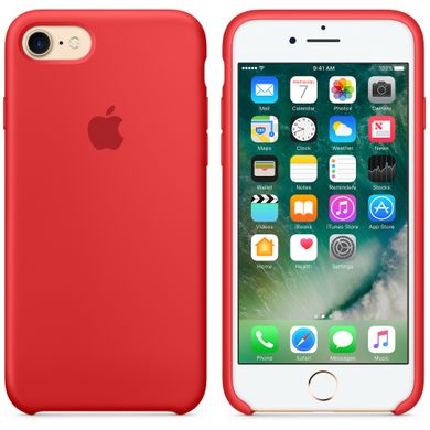 Чохол Apple Silicone Case PRODUCT (RED) (MQGP2) для iPhone 8/7 732 фото