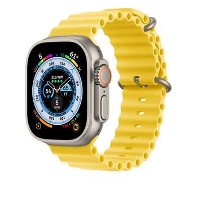 Ремень Apple Ocean Band Yellow для Apple Watch 49mm | 45mm | 44mm (MQEC3) 9126 фото
