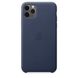 Чохол шкіряний Apple Leather Case для iPhone 11 Pro Midnight Blue (MWYG2)
