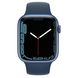 Apple Watch Series 7 GPS, 45mm Blue Aluminium Case With Blue Sport Band (MKN83) 4144 фото 2
