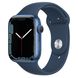 Apple Watch Series 7 GPS, 45mm Blue Aluminium Case With Blue Sport Band (MKN83) 4144 фото 1