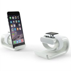 Док-станція HAPTIME Dock Station for Apple Watch and iPhone (2in1) White 1465 фото