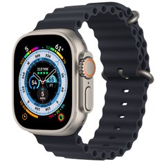 Смарт-часы Apple Watch Ultra 49mm (GPS + Cellular) Titanium Case with Midnight Ocean Band (MQFK3)