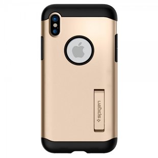 Чохол Spigen Slim Armor Champagne Gold для iPhone X 1300 фото