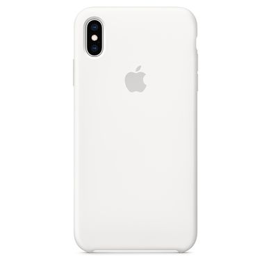 Силіконовий чохол Apple iPhone XS Max Silicone Case (MRWF2) White 2111 фото