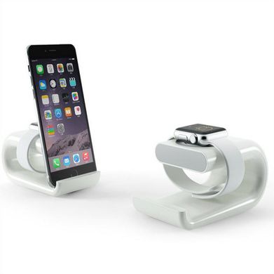 Док-станция HAPTIME Dock Station for Apple Watch and iPhone (2in1) White 1465 фото