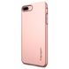 Защитный тонкий чехол Spigen Thin Fit розовый для iPhone 8 Plus  1974 фото 3