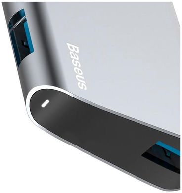 USB-хаб Baseus Type-C на 2 x USB 2.0+USB 3.0 HUB Adapter (CATSX-A0G) Сірий 1902 фото