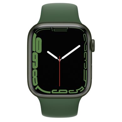 Apple Watch Series 7 GPS, 45mm Green Aluminium Case With Green Sport Band (MKN73) 4145 фото