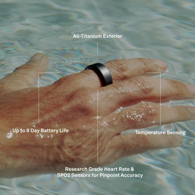 Розумне кільце Oura Ring 4 Silver (Розмір 12)