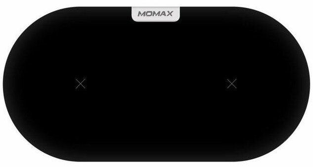 Бездротова зарядка на два пристрої MOMAX Q.Pad Dual Quick Charge 3.0 (Black) (UD10D) 2234 фото