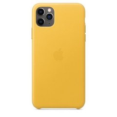 Чехол кожаный Apple Leather Case для iPhone 11 Pro Meyer Lemon (MWYA2)