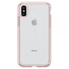 Чехол Spigen Ultra Hybrid розовый кристалл для iPhone X